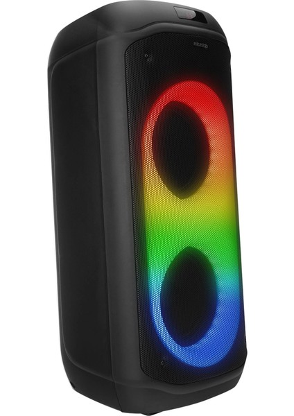 Mıcrolab M61, 80W, Taşınabilir, Bt/usb/aux/tf/tws, Rgb Işıklı, 2400MAH Batarya, 2ADET Vhf Mikrofon, Karaoke/parti, Bluetooth Speaker, modelleri