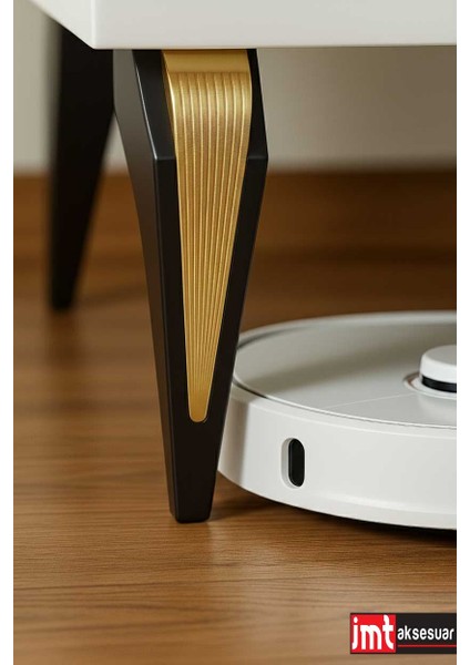 Salkım Ayak 19CM Siyah-Altın(4 Adet)Mobilya Kanepe Sehpa Tv Ünitesi Koltuk Genç ve Çocuk Odası Ayağı indirimleri