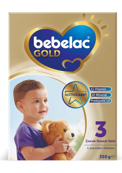 Bebelac Gold 3 Çocuk Devam Sütü 350 gr 1 Yaş+