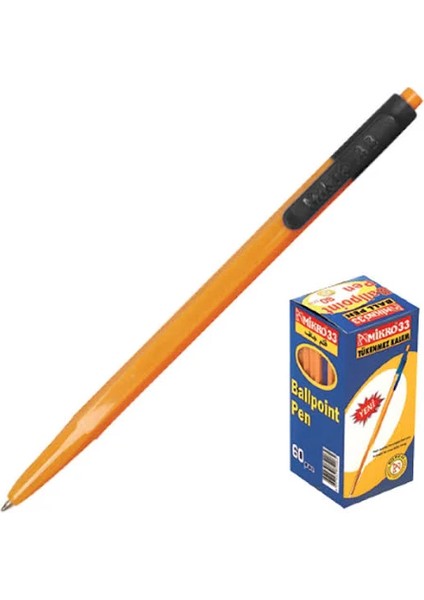 33 Ball Pen Tükenmez Siyah 60'lı Kt modelleri