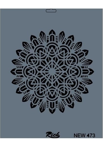 Rich New Seri N-473 Stencil 35X25 cm