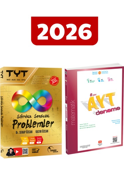 2026 Yks Seti - Sıfırdan Sonsuza Problemler, 345 Ayt 8'li Deneme