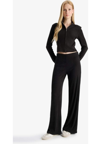 Beli Lastikli Flare Fit Geniş Paça Eşofman Altı F0991AX25WN