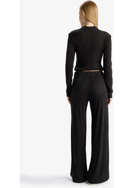 Beli Lastikli Flare Fit Geniş Paça Eşofman Altı F0991AX25WN