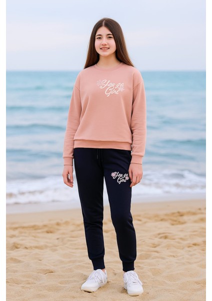 Kız Çocuğu 2 Iplik Alt Üst Eşofman Takımı