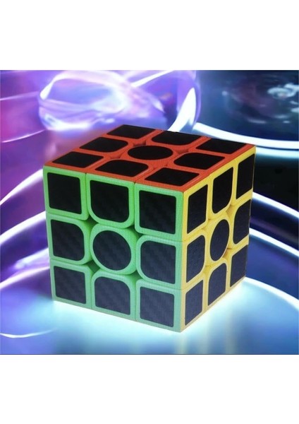 Türkiye Karbon Fiber 3X3X3 Profesyonel Hız Küpü, 6+ Yaş, Zeka Geliştirici Eğitici Oyuncak, Rubik Sabır Küpü fiyatları