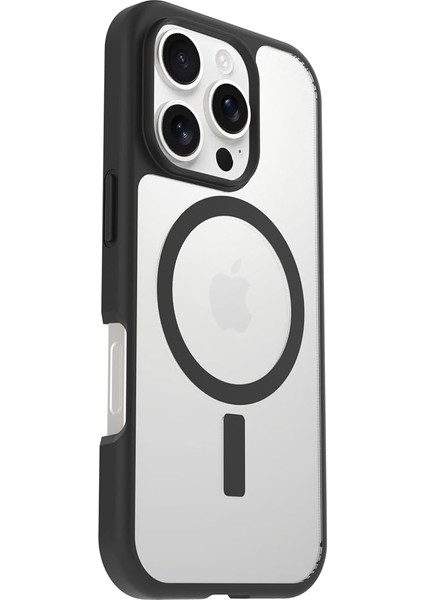iPhone 16 Pro Uyumlu Sleek Serisi Magsafe Kılıf, Darbeye ve Düşmeye Karşı Koruyucu Ultra Ince Koruyucu Kılıf, Şeffaf/siyah, fırsatları