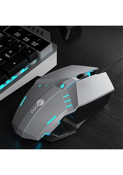 CM107 USB Kablolu Rainbow Aydınlatmalı, Qwerty Türkçe Dizilim Klavye, 1200DPI Optik Fare, Bilek Dinlendirme, Türkçe Q Oyuncu Klavye & Mouse Set Siyah indirimleri