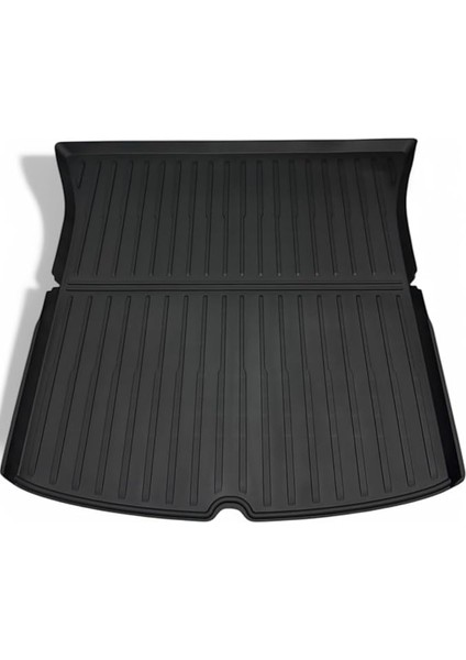 Ile Uyumsuzdur!) 3'lü Set Li Parts Tesla Model Y Fit Kalıp Premium Yeni Tpe 3D Havuzlu Bagaj Paspas Seti (Enjeksiyon Teknolojili)