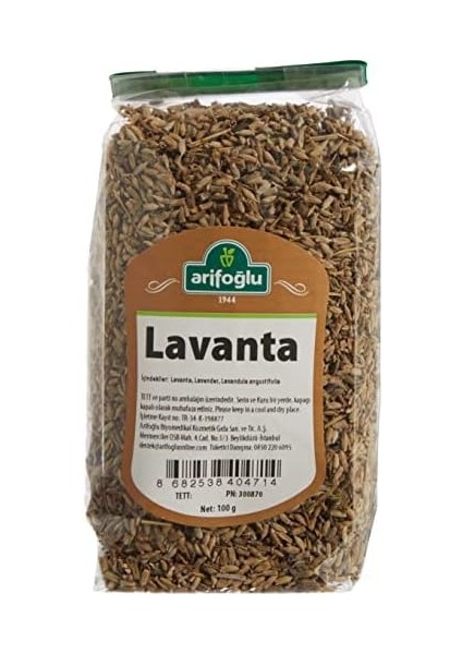 Arifoğlu Lavanta (Bitki Kurusu) 100 gr