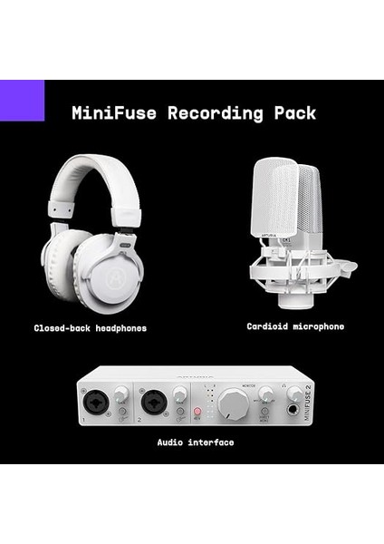 Minifuse Recording Pack Kayıt Paketi Beyaz fiyatları