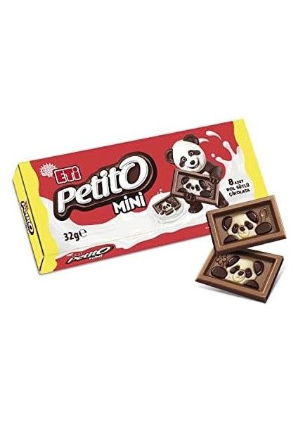 Eti Petito Mini Çekmeceli Bol Sütlü Çikolata 32 G x 16 Adet modelleri