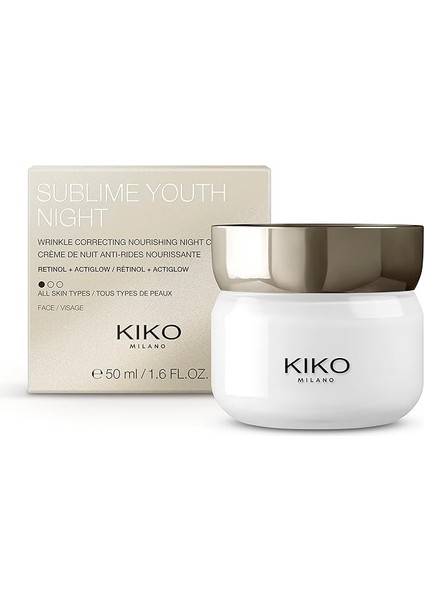 Milano Sublime Youth Night | Besleyici Kırışıklık Önleyici Gece Kremi, Retinollü