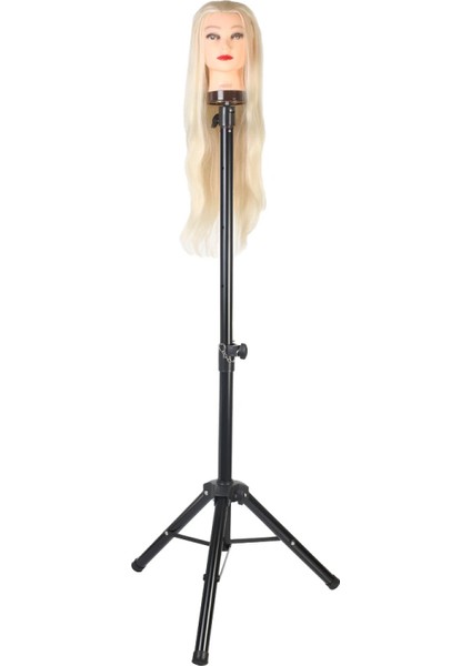 Kuaför Eğitim Mankeni Için Metal Tripod - Siyah + Taşıma Çantası fiyatları