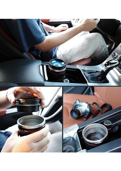 Objektif Kupa Lens Kupa Kahve ve Çay Için Termos Kupa Fotoğraf Tutkunları Için Dekoratif Hediyelik 350 ml (Cam Kapak) indirimleri