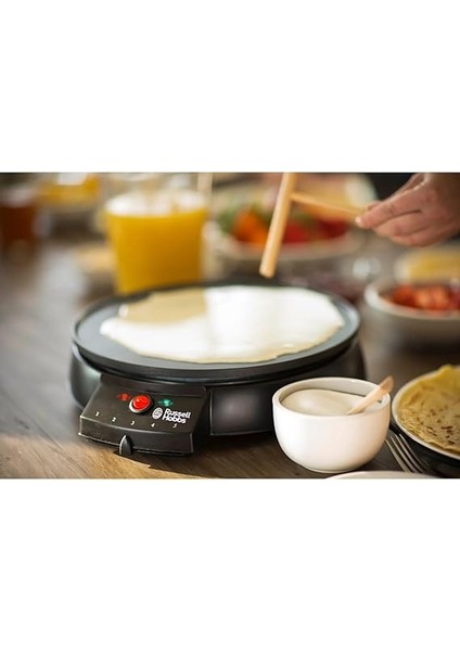 Hobbs Fiesta Krep Makinesi, 30 cm Çap, Yapışmaz Plaka, Oklava ve Krep Spatulası Dahil, 1000 Watt, 20920-56 modelleri