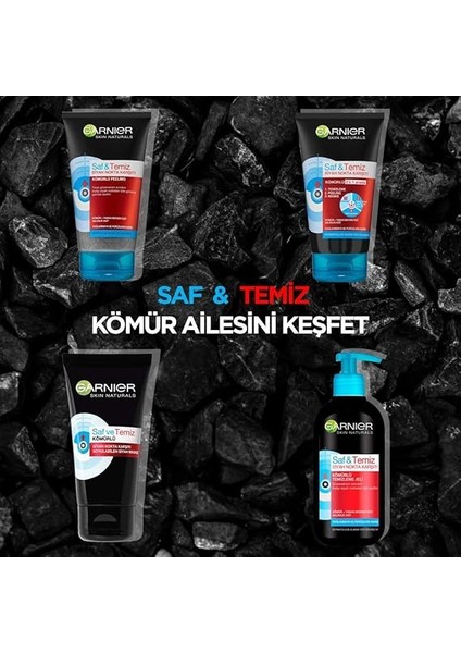 Skin Naturals Saf & Temiz Siyah Nokta Karşıtı Kömürlü Temizleme Jeli (200 Ml) fırsatları