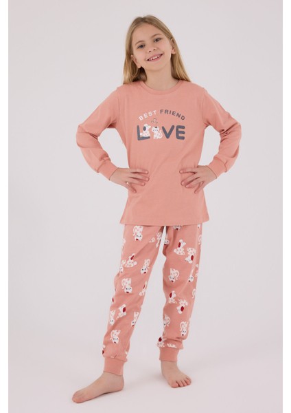 Kız Çocuk Pembe Pijama Takımı modelleri