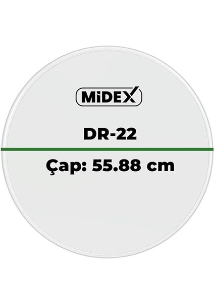 DR-22R Şeffaf Renk 22 Inç Kick Bas Bateri Davul Derisi Drumhead 22'' Inch (55.88 Cm) modelleri