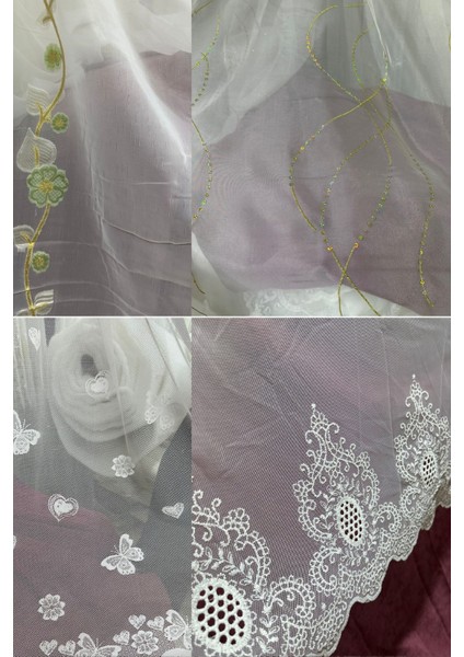 Nakışlı Armürlü Outlet Tül Perde fırsatları