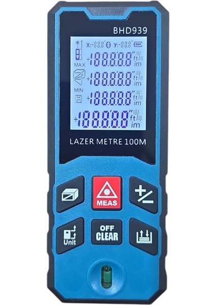B.h.d. BHD939 100 Metre Lazer Mesafe Ölçer/lazer Metre
