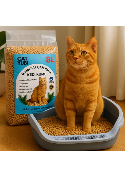 %100 Doğal "topaklanmayan" Pelet Kedi Kumu fiyatları