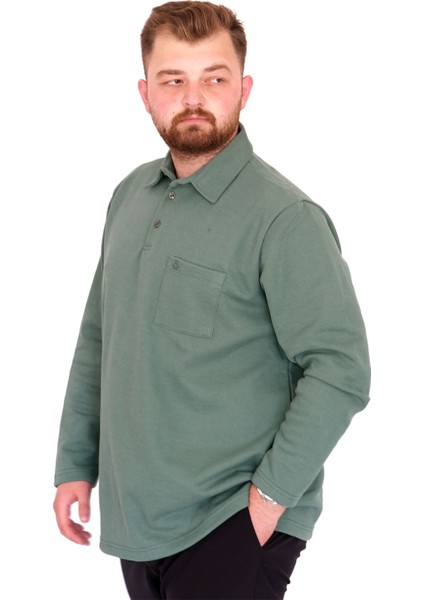 Mode Xl Büyük Beden Tshirt Polo U.kol Cepli 22446 Çağla fiyatları