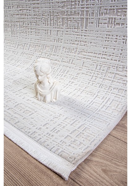 Beyaz Polyester Halı Antibakteriyel Tozumaz Saçaklı Salon Oturma Çocuk Odası Yolluk Makine modelleri