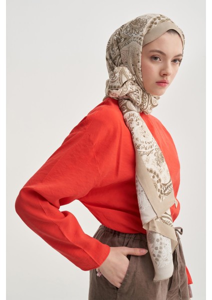 Rosella Krem Nilla Pamuklu Şal modelleri