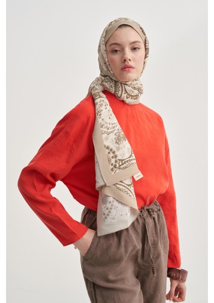 Rosella Krem Nilla Pamuklu Şal fırsatları