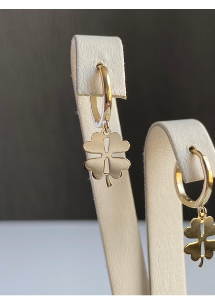 14 Ayar Altın Sallantılı Kalp Küpe modelleri