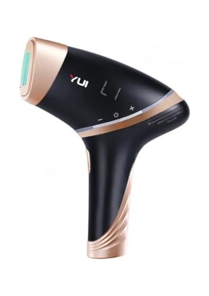 Yui IPLV15 Pro Vücut -Yüz- Bikini Başlıklı Ağrısız Otomatik ve Manuel Atım Buz Lazer Epilasyon Cihazı Siyah