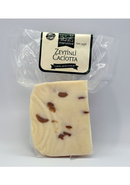 Yeşil Zeytinli Caciotta Peynir (200GR)