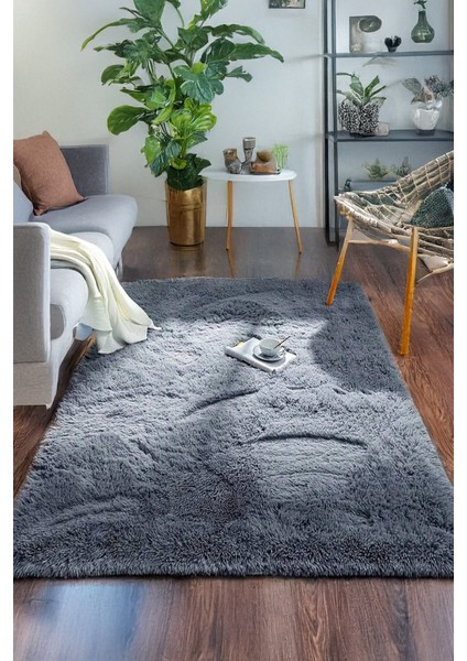 Antrasit Post Peluş Yumuşak Yıkanabilir Kaymaz Dot Taban Antibakteriyel Salon Koridor Çocuk Halısı fiyatları
