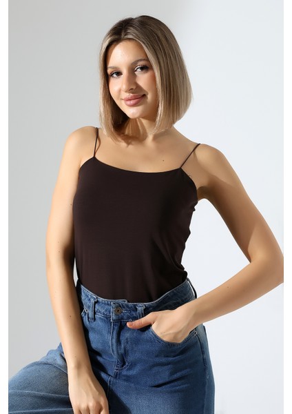 Lastik Ip Askılı Atlet 21563 Kahve modelleri