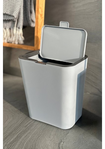 Flip Çöp Kovası 6 Litre Gri fırsatları