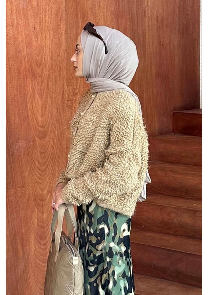 Yumoş Havlu Desen Hırka Sütlü Kahve fiyatları