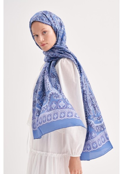 Night Indigo Comfy Ipek Şal modelleri