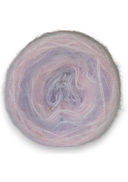 Uçuk Pembe - Lavanta Renk Geçişli Cake Angora Örgü Ipi (500 Gr.) modelleri