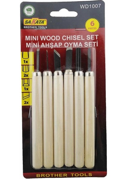 Sakata Wd 1007 Ahşap Oyma Seti 6 Parça