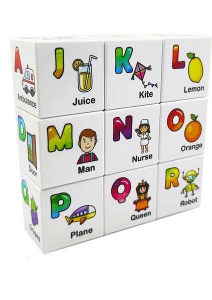 Ece Ingilizce Öğreniyor 9 Manyetik Küp 54 Ingilizce Kavram (Harfler, Sayılar, Renkler, Hayvanlar) fırsatları