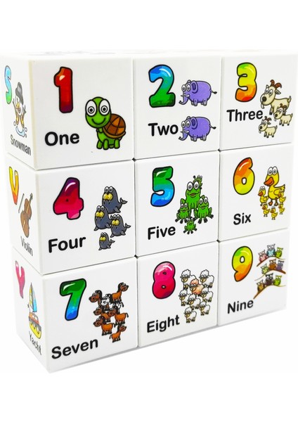 Ece Ingilizce Öğreniyor 9 Manyetik Küp 54 Ingilizce Kavram (Harfler, Sayılar, Renkler, Hayvanlar) indirimleri