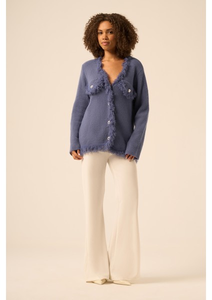 Püskül Detaylı Hırka Indigo 25198 fırsatları