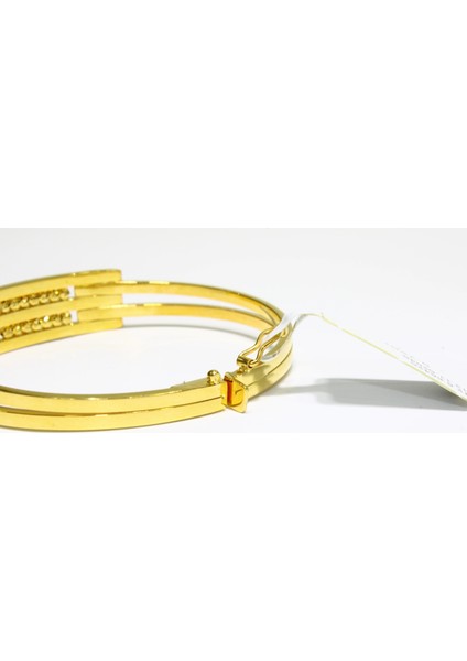 14 Ayar Altın 3 Sıralı Dorikalı Kaburga Kelepçe Bilezik 9.72 gr indirimleri