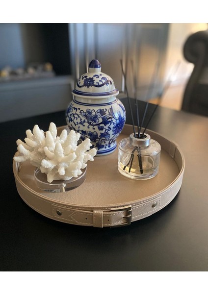 Tokalı Vizon Deri Tepsi modelleri