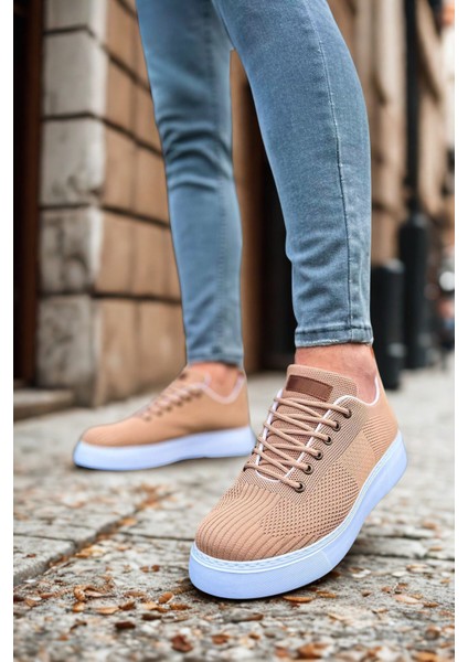 Erkek Örgü Kumaş Taba Spor Ayakkabı MN413 fiyatları