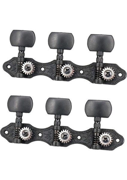 1 Pa 1:18 Siyah Klasik Gitar Akort Başlığı Klasik Gitar Veya Flamenko Gitar Için Akort Burguları Siyah