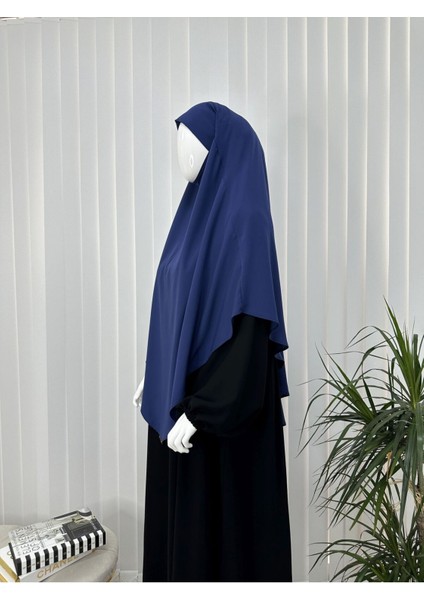 Tek Kat Medine Ipegi Pratik Bağlamalı Üçgen Sufle Eşarp Indigo ,hijab ( Hac ve Umre Için Uygundur) fiyatları