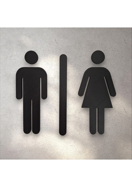 3D Baskı Erkek Kadın Tuvalet Kapı Işareti – Wc Kapı Tabelası fiyatları