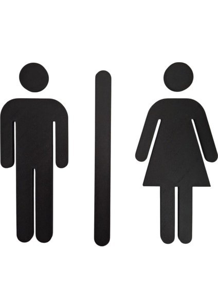 3D Baskı Erkek Kadın Tuvalet Kapı Işareti – Wc Kapı Tabelası modelleri